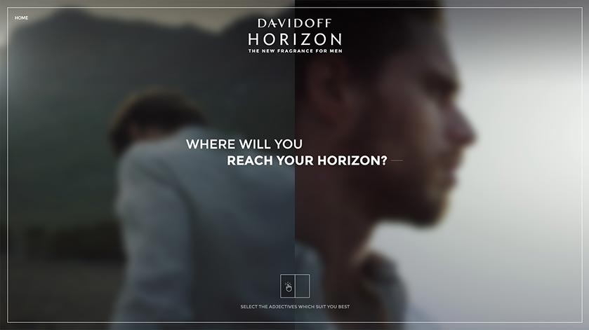 Davidoff Horizon - Direction artistique web & UX