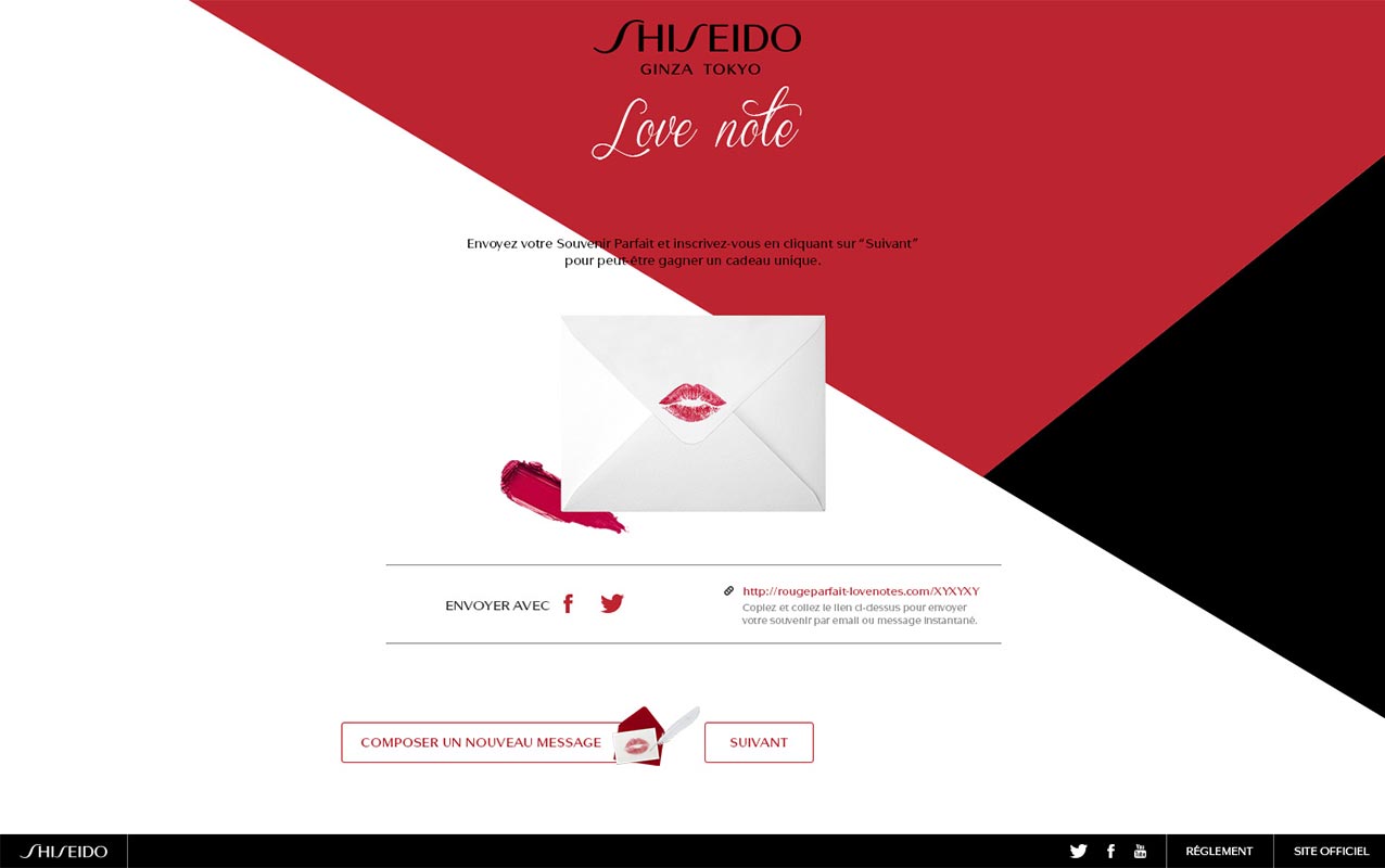 Shiseido - Direction artistique web